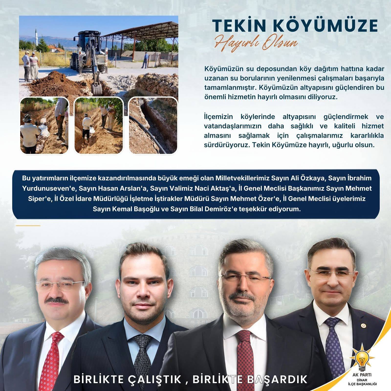 TEKİN KÖYÜMÜZE HAYIRLI OLSUN!