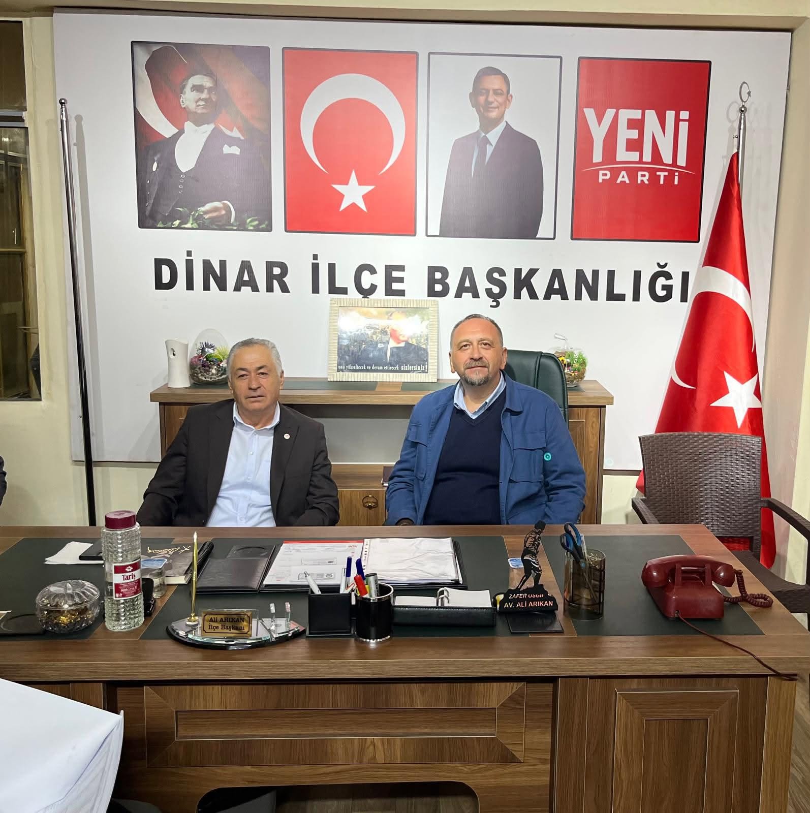 Afyonkarahisar İl Başkanlığından, Dinar Yeni Parti’ye Ziyaret